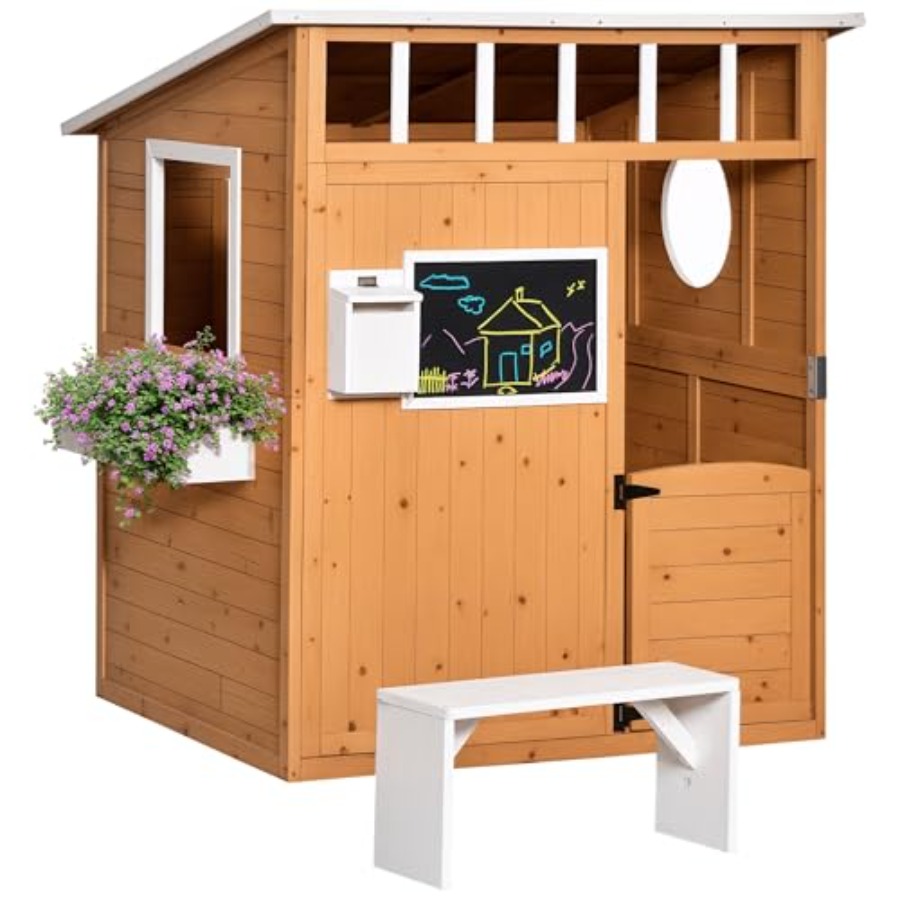 Kids Outdoor Playhouse - Детский деревянный игровой домик для улицы