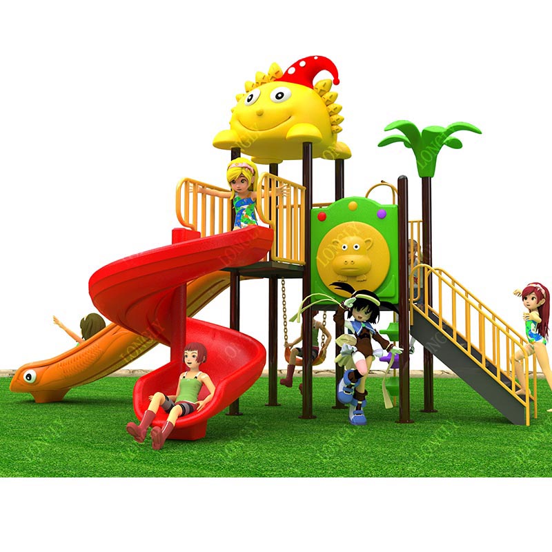 Kids Outdoor Garden - Коммерческая пластиковая горка 450x270x280 см для