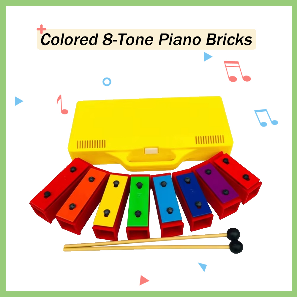 Kids Outdoor Xylophone - Портативный хроматический ксилофон с 8 нотами,
