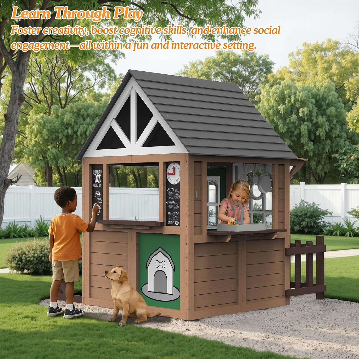 Детский игровой домик Seizeen  – обзор и цена Kids Outdoor Playhouse