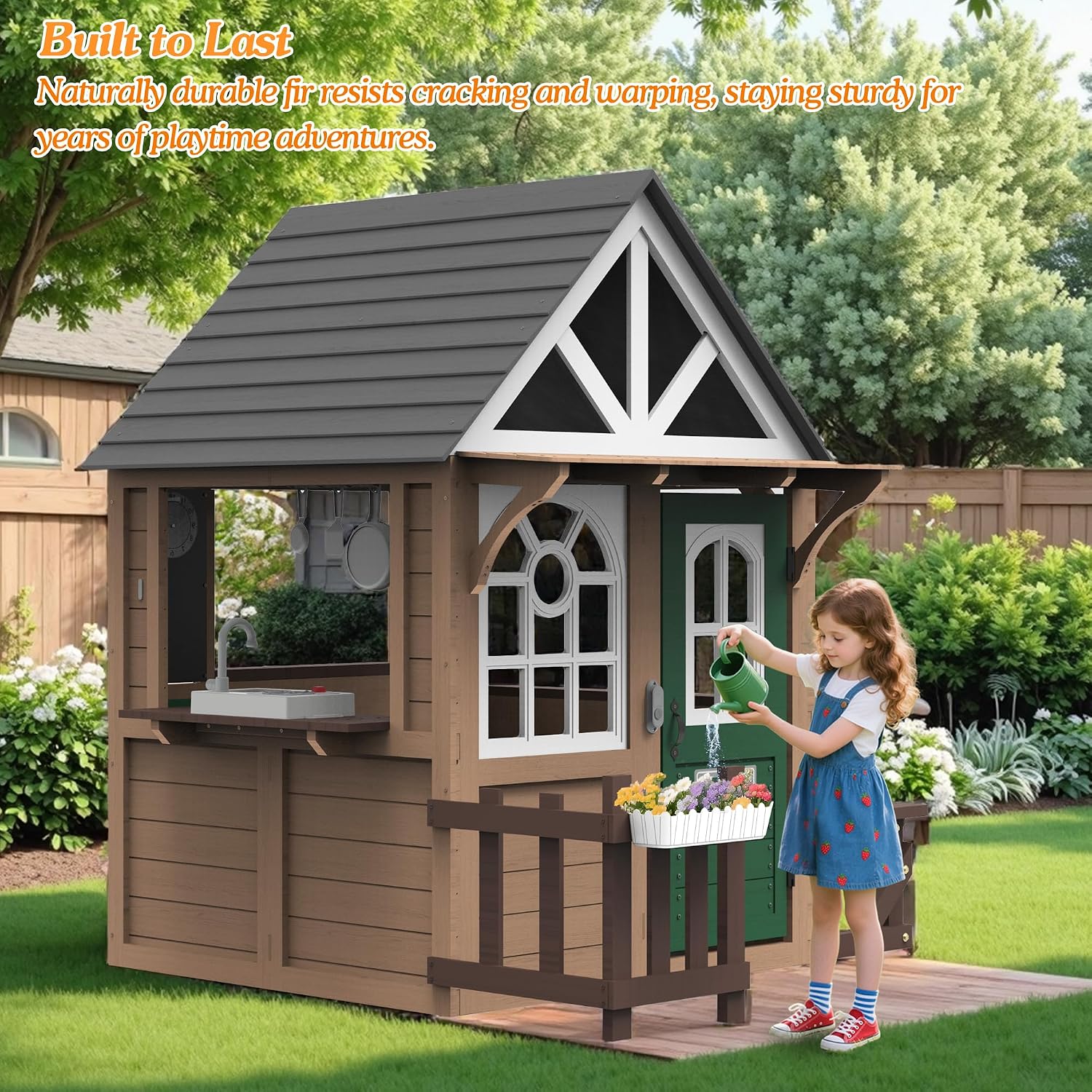 Детский игровой домик Seizeen  – обзор и цена Kids Outdoor Playhouse