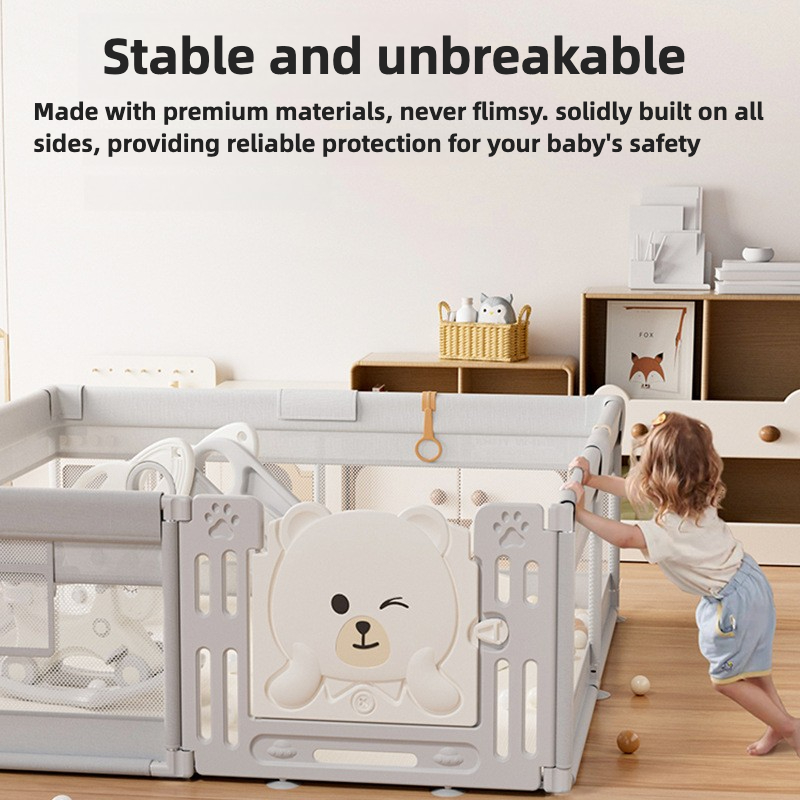 Детский манеж IMBABY 180x150 с – обзор и цена Kids Outdoor Fence