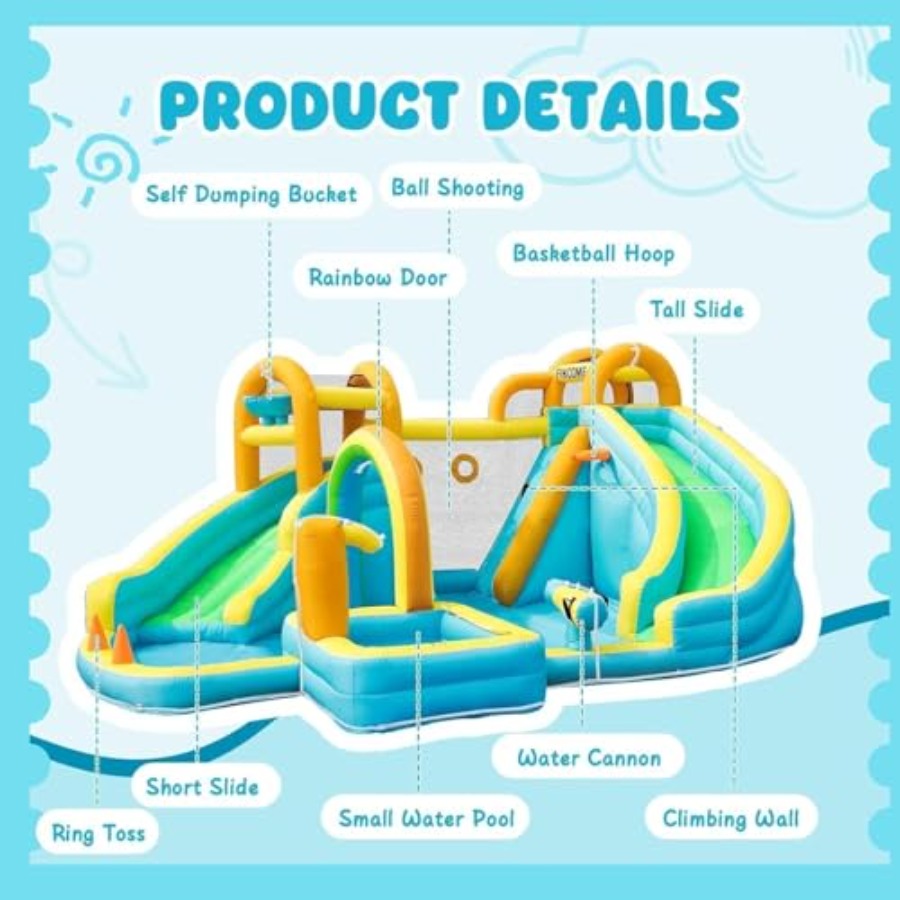 Надувной аквапарк для детей на – обзор и цена Kids Outdoor Water