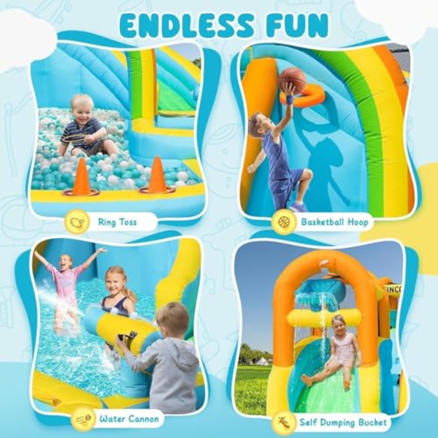 Надувной аквапарк для детей на – обзор и цена Kids Outdoor Water