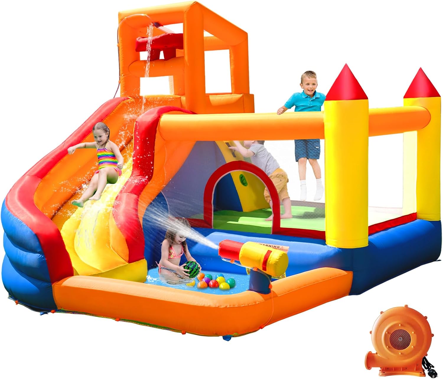 Надувной батут-горка HuaKastro – обзор и цена Kids Outdoor Playhouse