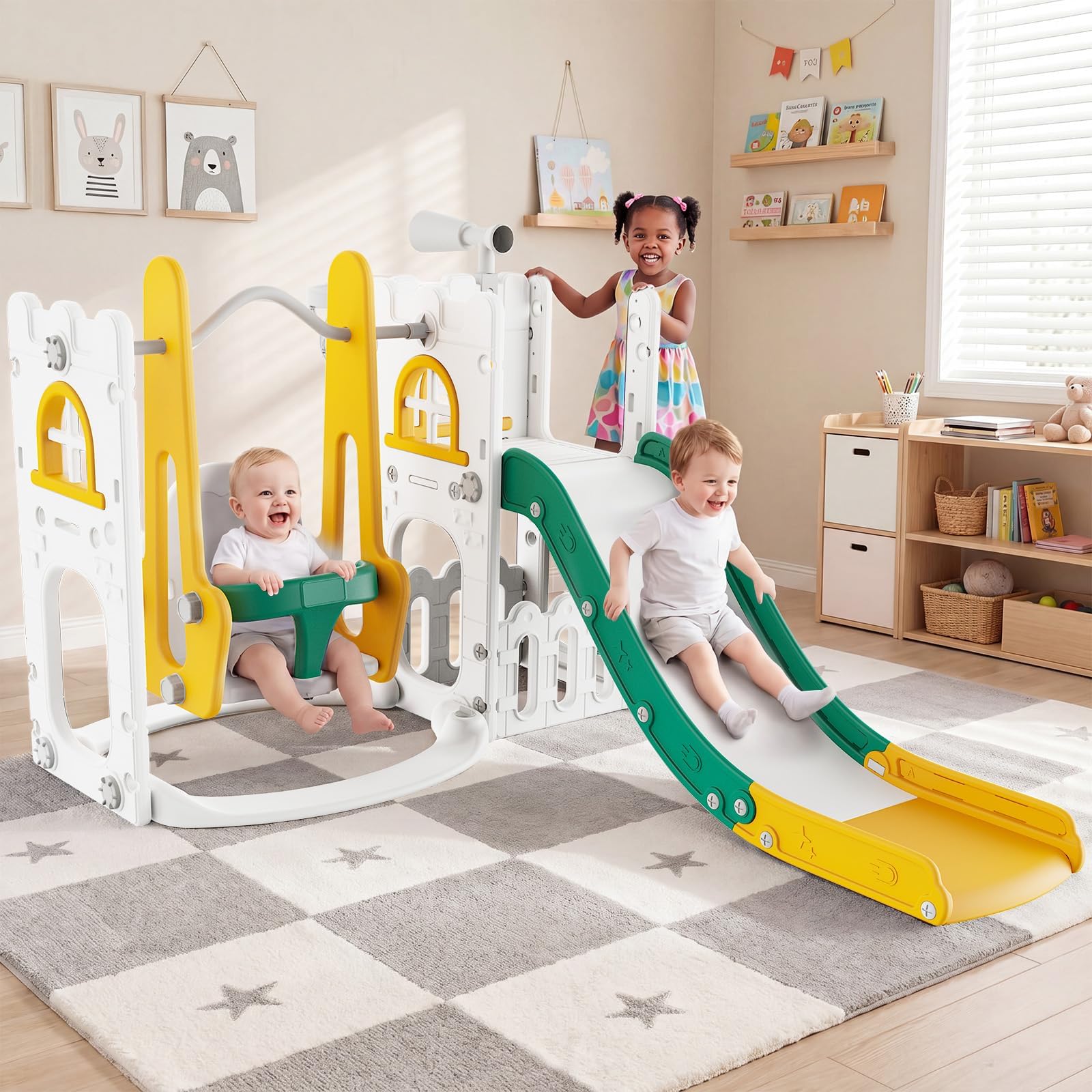 Игровой комплекс 7 в 1 для мал – обзор и цена Kids Outdoor Playhouse