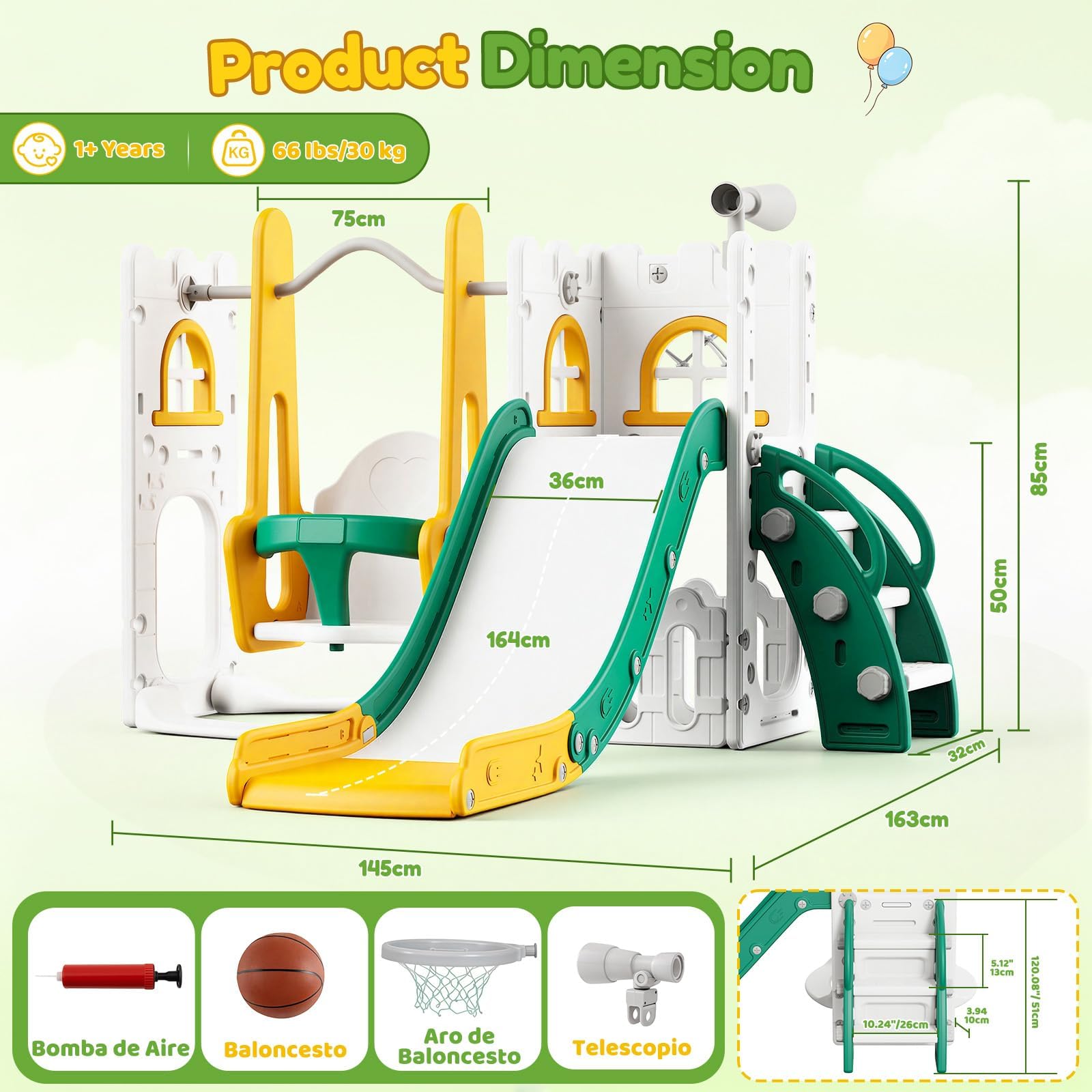 Игровой комплекс 7 в 1 для мал – обзор и цена Kids Outdoor Playhouse