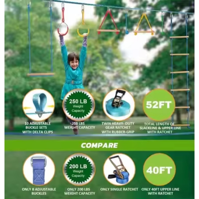 Комплект суставов препятствий  – обзор и цена Kids Outdoor Monkey Bars