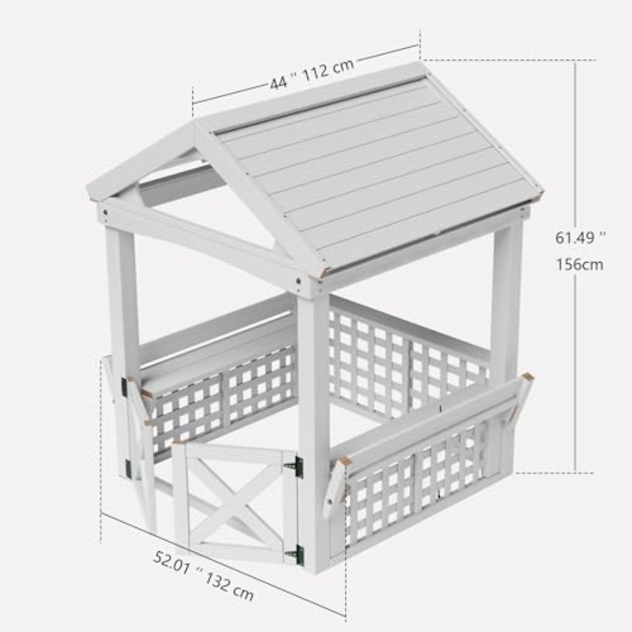 Детский деревянный игровой дом – обзор и цена Kids Outdoor Playhouse