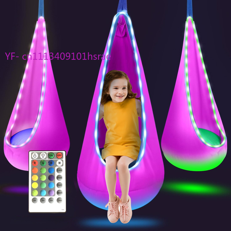 Светящийся надувной гамак с LE – обзор и цена Kids Outdoor Swing Chair