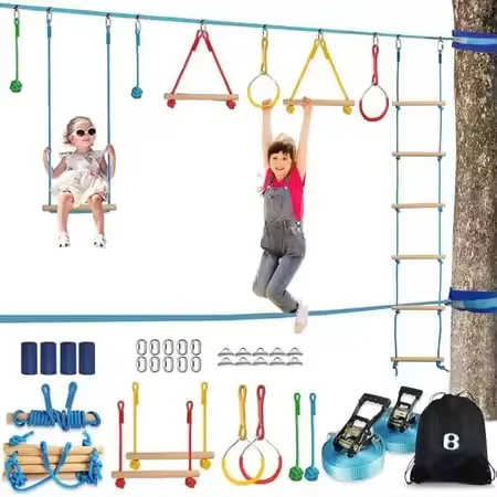 Набор для полосы препятствий W – обзор и цена Kids Outdoor Monkey Bars