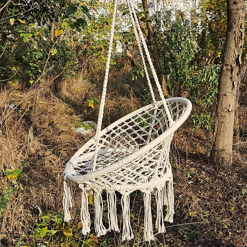 2025 скандинавский сад, вязаны – обзор и цена Kids Outdoor Swing Chair