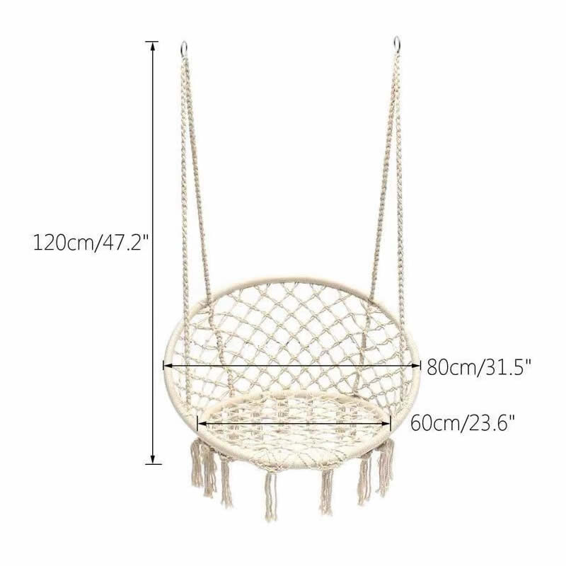 2025 скандинавский сад, вязаны – обзор и цена Kids Outdoor Swing Chair