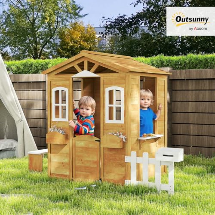 Детский уличный игровой домик  – обзор и цена Kids Outdoor Playhouse