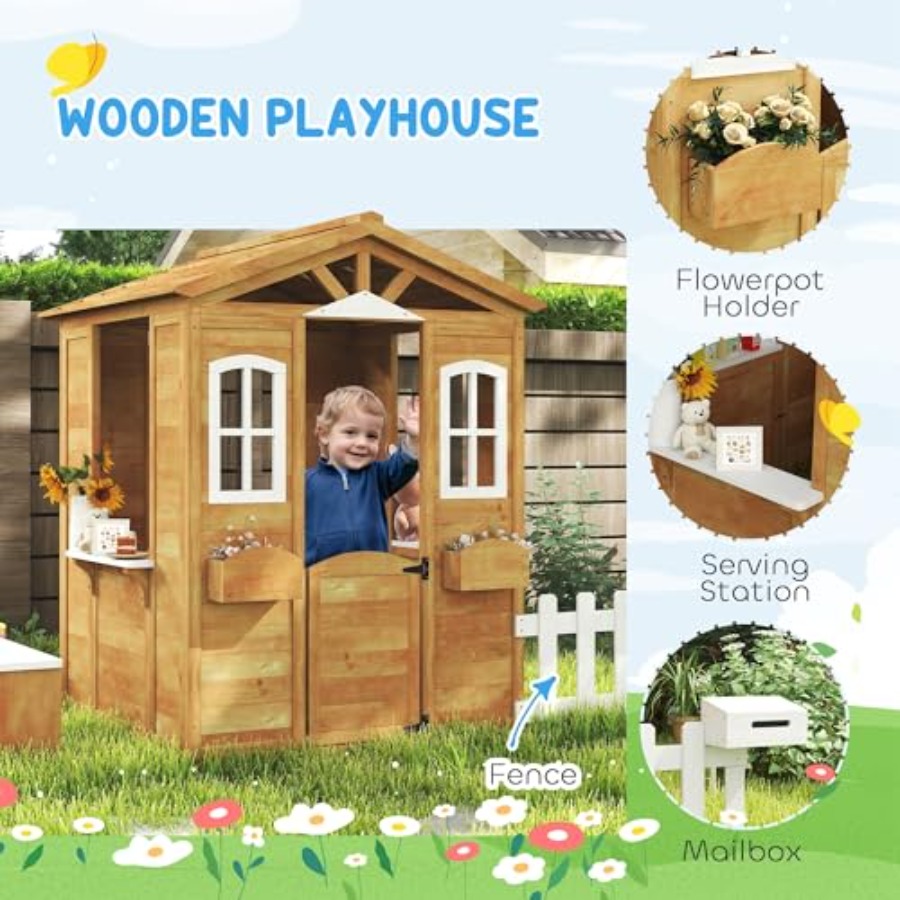 Детский уличный игровой домик  – обзор и цена Kids Outdoor Playhouse