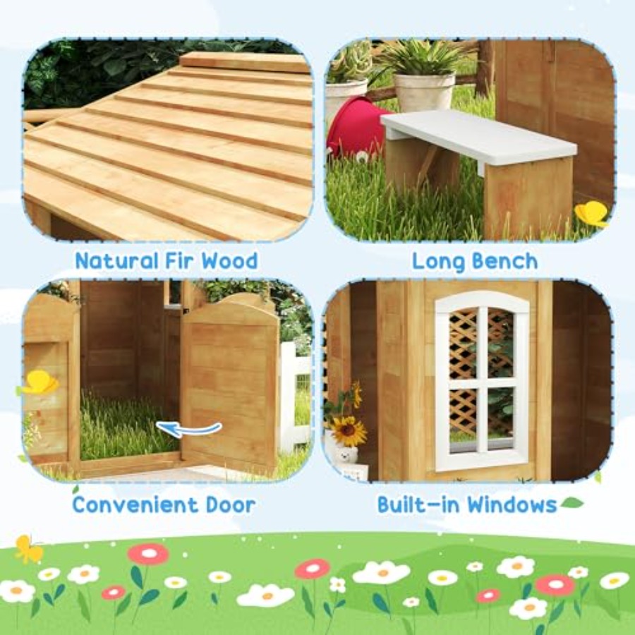 Детский уличный игровой домик  – обзор и цена Kids Outdoor Playhouse